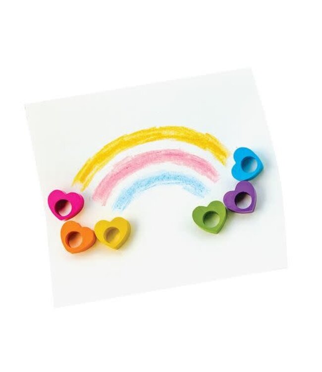 Ooly | Heart Ring Crayons | 6 delig | 3+