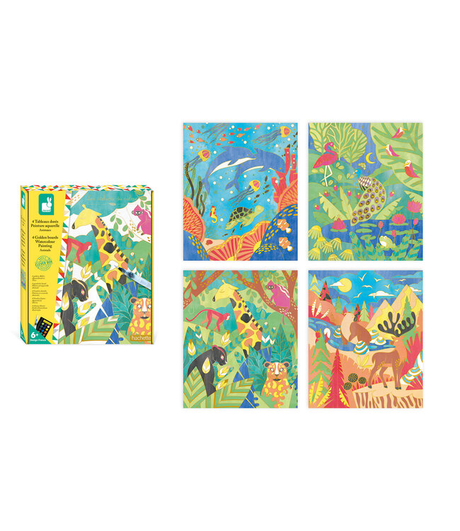 Janod | Atelier | Gouden Plaatje | Dieren Verven | 6+