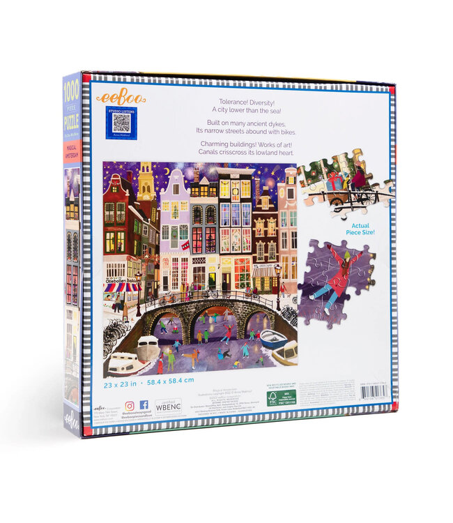 eeBoo | Puzzel | Magical Amsterdam | 1000 stukjes