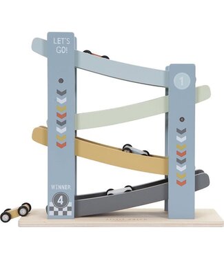 Little Dutch Little Dutch | Houten Rollerbaan | Cars | 10 x 28 x 28 cm | + 18 mnd