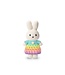 Just Dutch Gehaakte Knuffel | Miffy/Nijntje | Pastel Rainbow Dress | 25 cm | 100 % Cotton | 0+