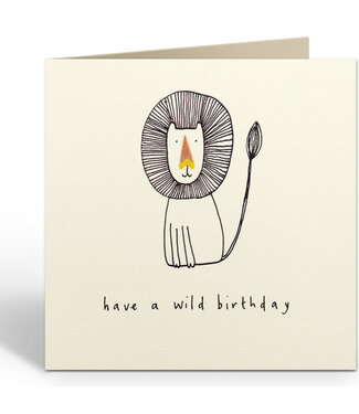 Ruth Jackson Pencil Shavings Cards by Ruth Jackson | Birthday Lion | Have a wild Birthday