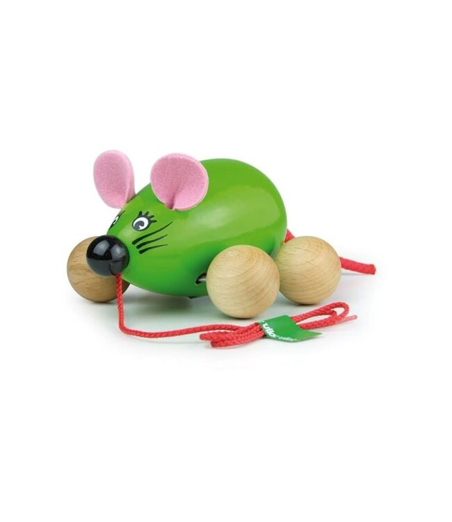 Vilac | Pull Along Mouse | Muis | 12,5 cm | 3+
