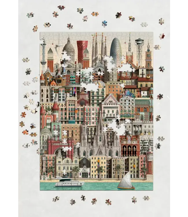 Martin Schwartz | Jigsaw Puzzle | 50 x 70 cm | Barcelona | Buildings | 1000 pieces