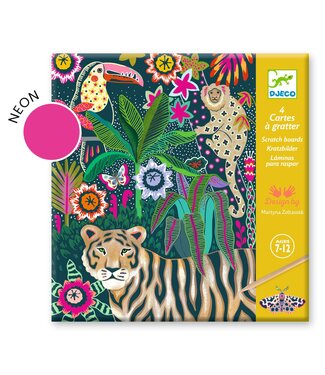 Djeco Djeco | Scratch Cards | Neon | Rococo | 7-12 jaar