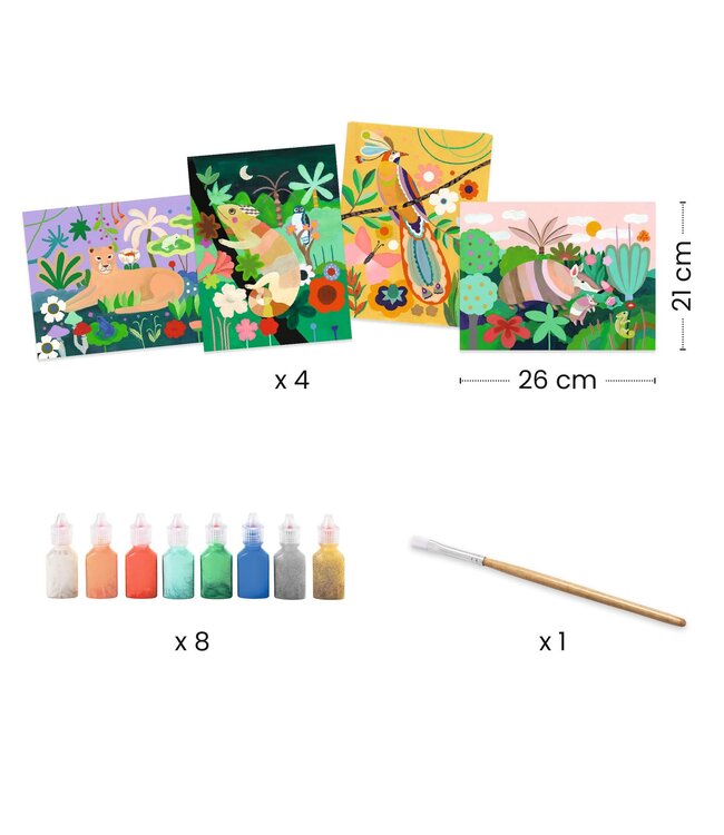 Djeco | Painting Set | Tropical Forest |  7-12 jaar
