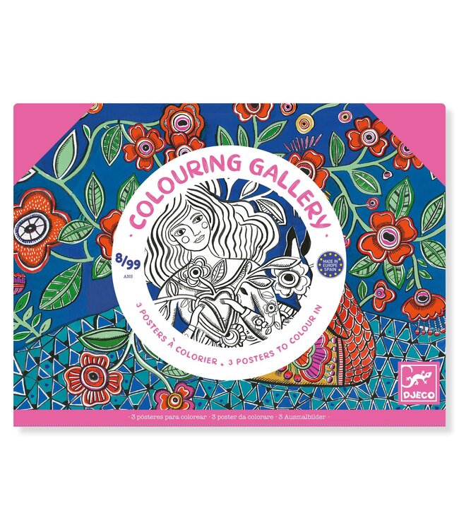 Djeco | Colouring Gallery | Blooms |  8+