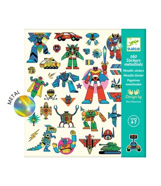Djeco Djeco | Metallic Stickers | Robots  | 160 delig | 4+