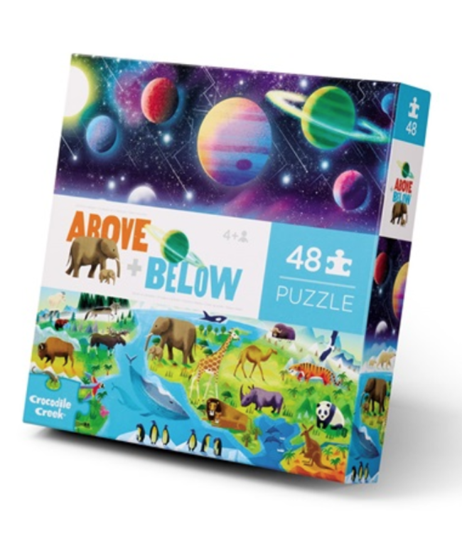 Crocodile Creek | Puzzle | Above & Below | Earth & Space | 48 stukjes | 4+