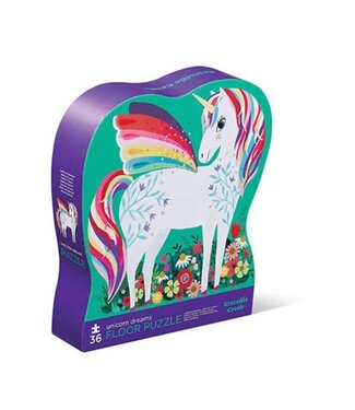 Crocodile Creek Crocodile Creek | Shaped Box Floor Puzzle | Unicorn Dreams | 36 delig | 3+