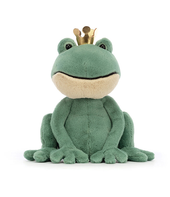 Jellycat | Colourful & Quirky | Fabian Frog Prince | 23 cm | 0+