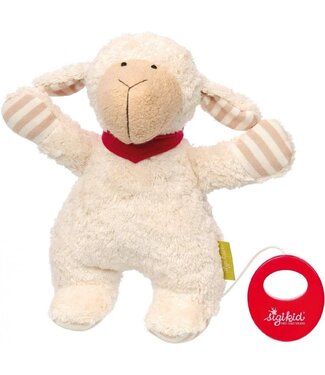 Sigikid Sigikid | Green Collection | Organische Knuffel | inclusief Muziekdoosje met Trekkoord | Schaap | 22 cm | 0+