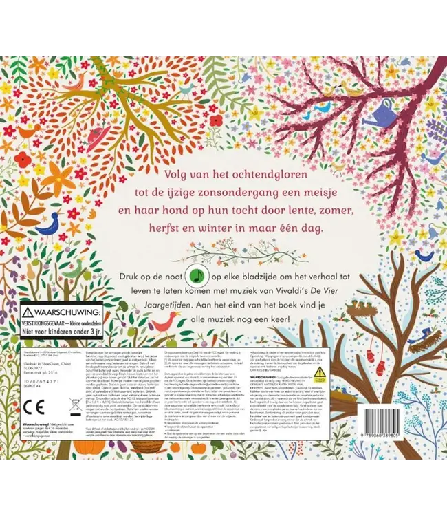 Christofoor | Geluidenboek met Muziek | De Vier Jaargetijden | 3+