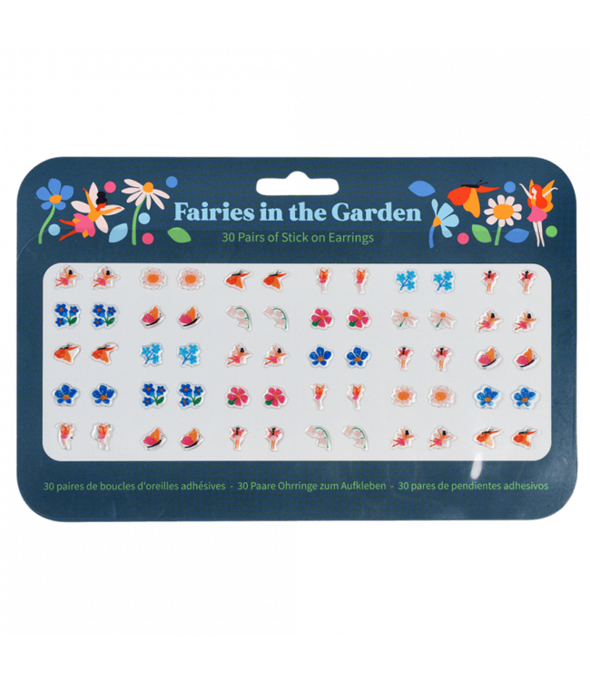 Rex London | Stick on Earrings  | 30 pairs | Plakoorbellen | Fairies in the Garden | 3+
