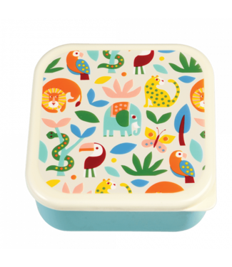 Rex London Rex London | Snack Boxes  | Set van 3 lunchboxen | 11,3 - 9,9 - 8,4 cm | Wild Wonders