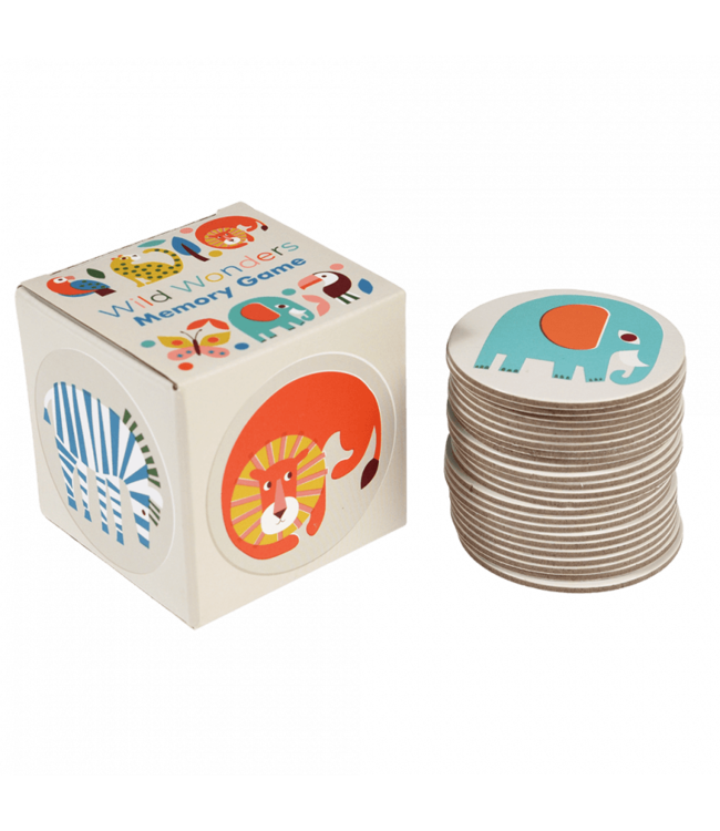 Rex London | Memory Game | 12 pairs | Wild Wonders | 6 cm | 5+