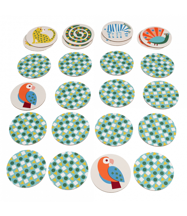 Rex London | Memory Game | 12 pairs | Wild Wonders | 6 cm | 5+