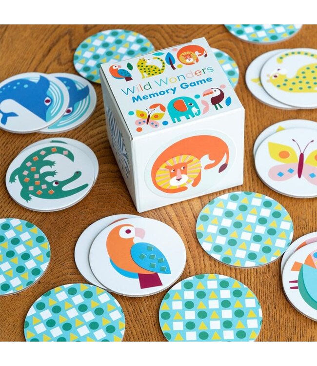 Rex London | Memory Game | 12 pairs | Wild Wonders | 6 cm | 5+