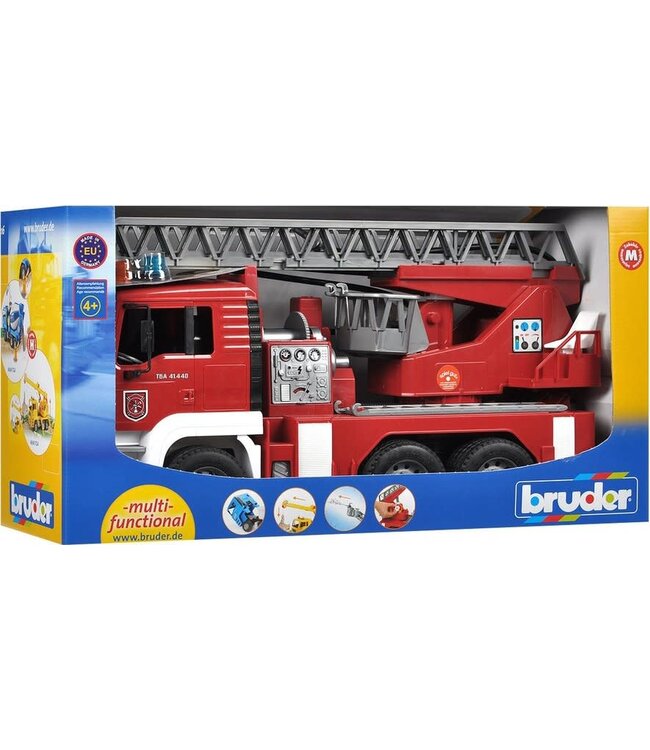 Bruder | MAN | Brandweer | Ladderwagen met Licht en Geluid | 4+