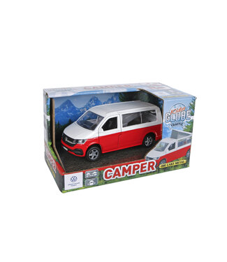 Kids GLobe Kids Globe | Volkswagen  | Die Cast Metal | 1:36 | Pullback Action | Open Door | Camper | 13,5 cm