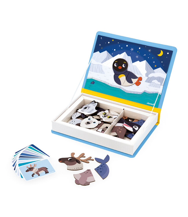 Janod | Magnetibook | Pooldieren | 3 tot 8 jaar