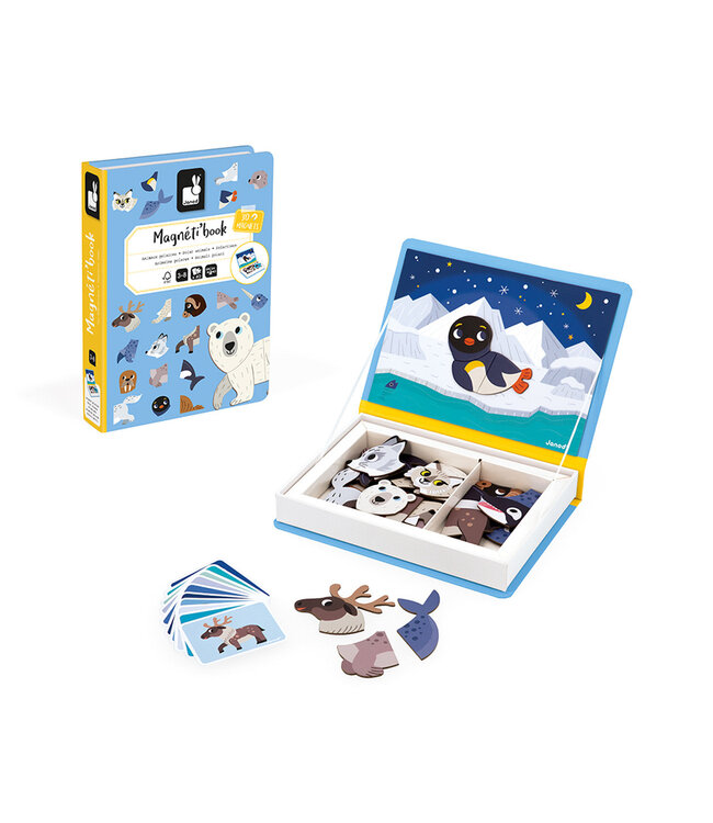 Janod | Magnetibook | Pooldieren | 3 tot 8 jaar