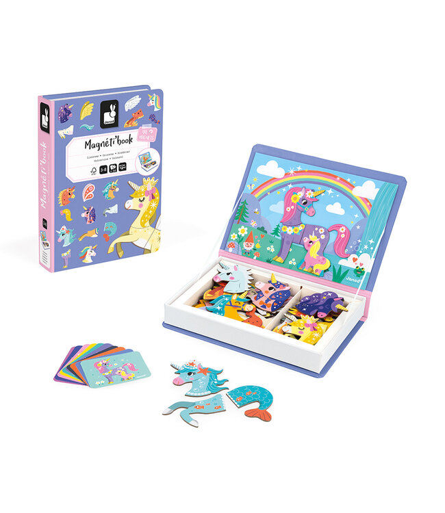 Janod | Magnetibook | Eenhoorn | 3 tot 8 jaar