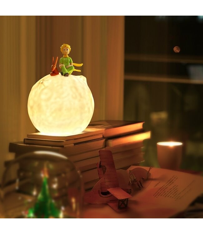 Trousselier | Touch Nachtlampje | de Kleine Prins© en de Vos | USB Oplaadbaar | 14 x 14 x 18.3 cm