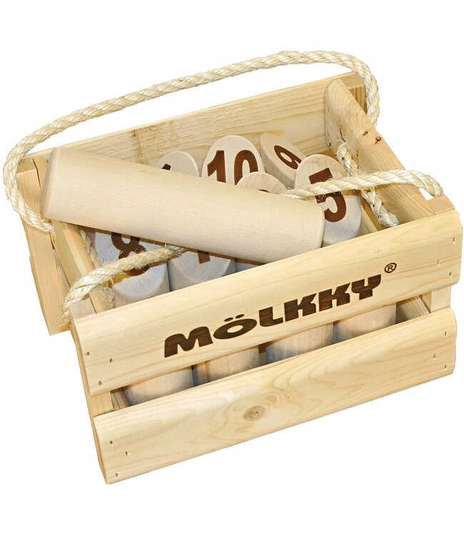 Tactic Games | Mölkky | het Original Vang- en werpspel in Houten Krat | 6+