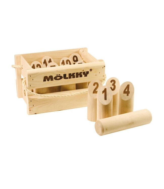 Tactic Games | Mölkky | het Original Vang- en werpspel in Houten Krat | 6+