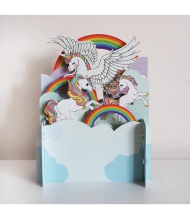 Alljoy Design | 3D | Pop-up Kaart | Pegasus - Unicorn