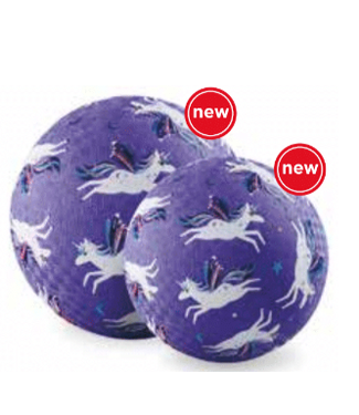 Crocodile Creek Crocodile Creek | Rubber Playball | 18 cm | Purple Unicorn | 3+