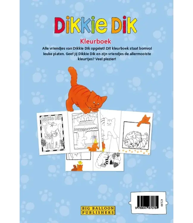 Dikkie Dik | Kleurboek | 3+
