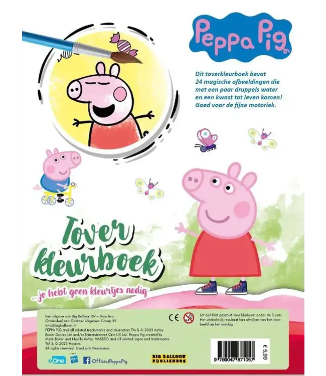 Toverkleurboek Peppa Pig | 3+