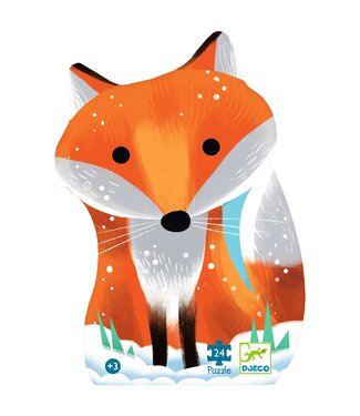 Djeco Djeco | Silhouet Puzzel | Gember | Vosje | 24 stukjes | 3+