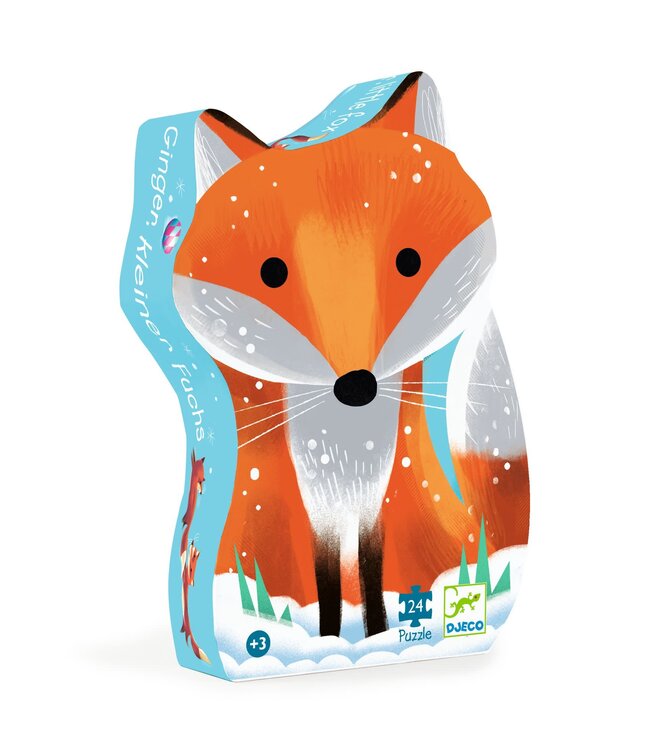 Djeco | Silhouet Puzzel | Gember | Vosje | 24 stukjes | 3+