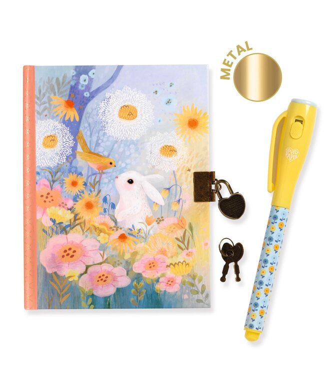 Djeco | Dagboek met Geheimschriftpen | 19,5 cm | Kendra | 8+