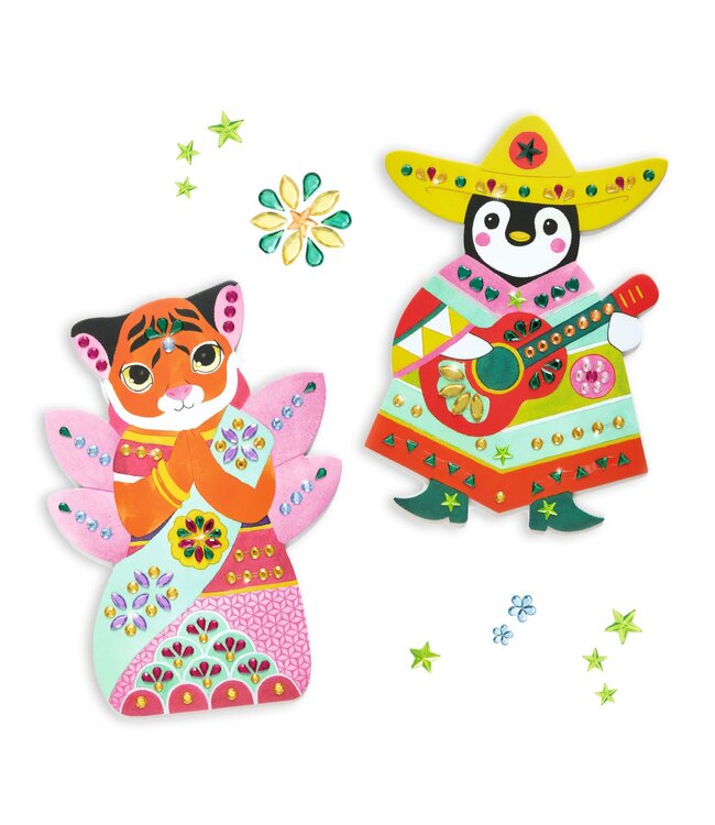 Djeco | Create With Stickers | Rhinestones | 3-6 jaar