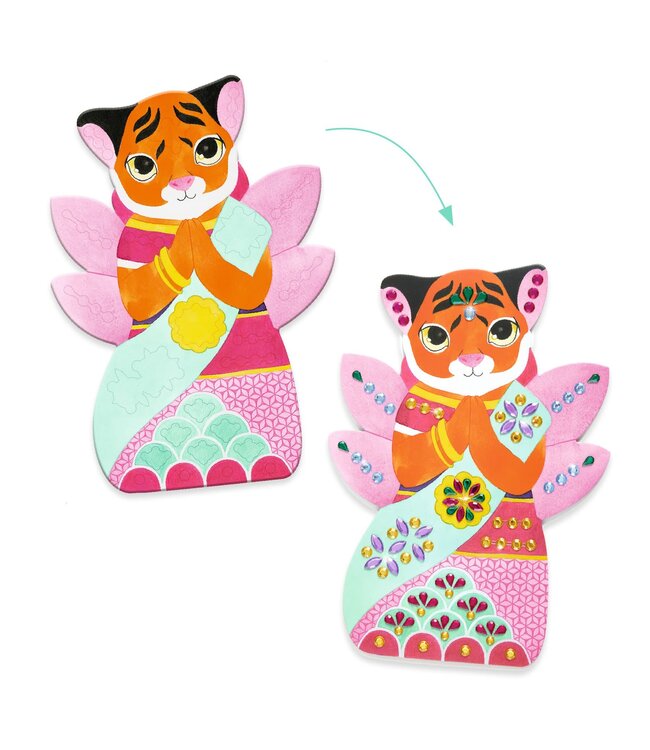 Djeco | Create With Stickers | Rhinestones | 3-6 jaar