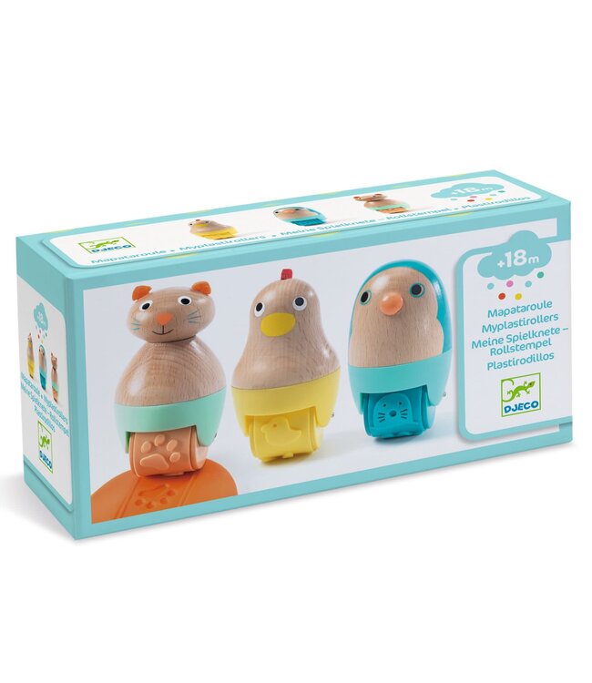 Djeco | Houten Dierenvormen | Mapataroule | +18 mnd