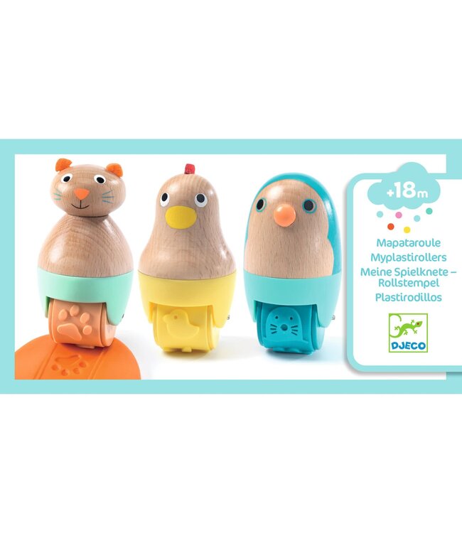 Djeco | Houten Dierenvormen | Mapataroule | +18 mnd