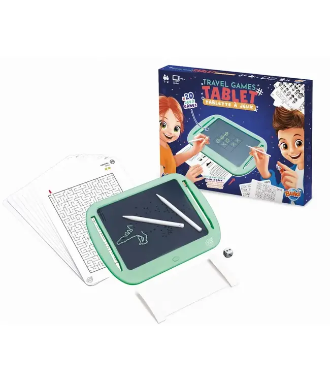 Buki | Tablet | Reisspel | 20 Bordspellen | 6+
