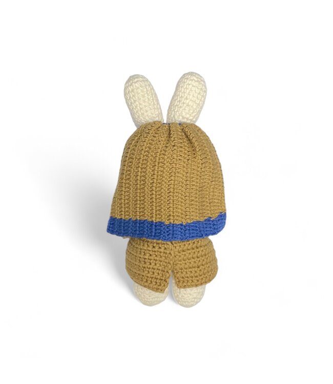 Gehaakte Knuffel | Miffy/Nijntje | Miffy with the Pearl Earring | 25 cm | 100 % Cotton | 0+