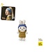Just Dutch Gehaakte Knuffel | Miffy/Nijntje | Key Hanger | Miffy with the Pearl Earring | 11 cm | 100 % Cotton | 3+