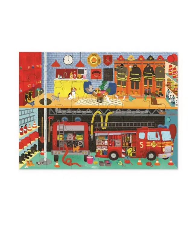 Crocodile Creek | Shaped Puzzle | Fire House | 24 stukjes | 3+