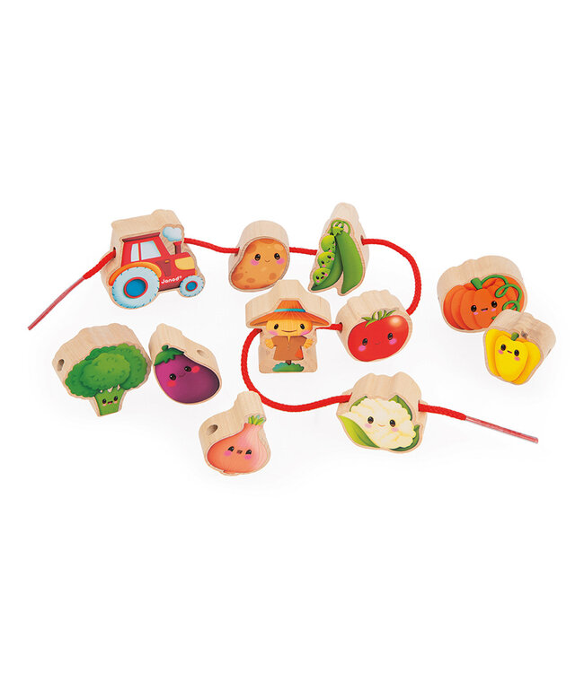 Janod | Rijgkralen | Boerderij | Moestuin | 11 kralen | 2+