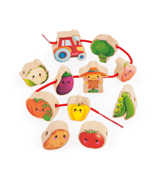 Janod | Rijgkralen | Boerderij | Moestuin | 11 kralen | 2+