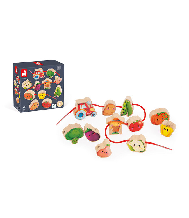 Janod | Rijgkralen | Boerderij | Moestuin | 11 kralen | 2+