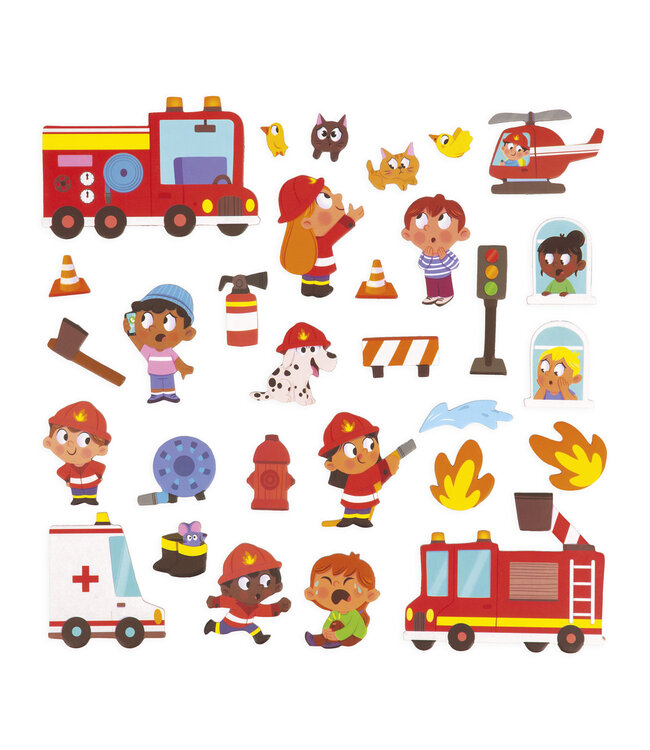 Janod | Magneti Stories | Brandweer | 3 - 8 jaar