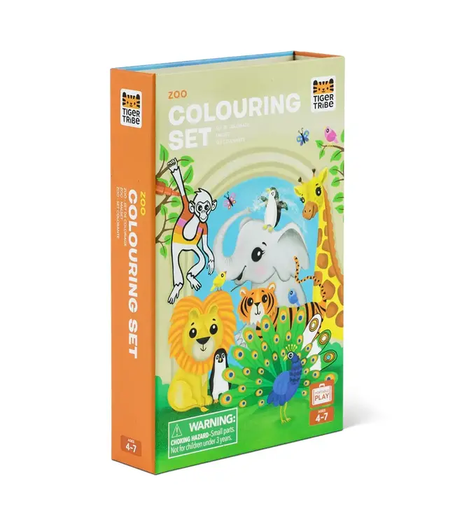 Tiger Tribe | Colouring Set | Zoo | 4-7 jaar